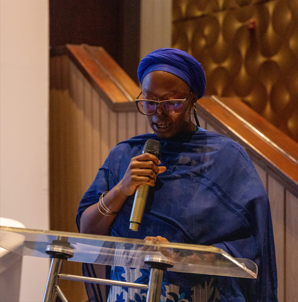 Bisola 'Bibi' Dere moderating the event