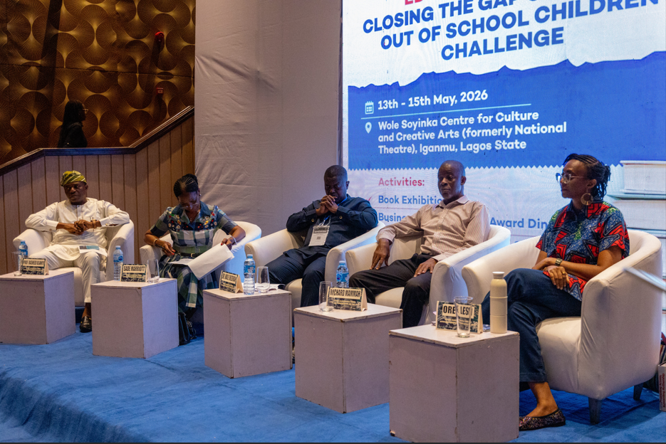 L-R: Prof. Rasheed Olaniyi, Sade Marriott, Dr. Wale Okediran, Richard Mammah, Ore Lesi