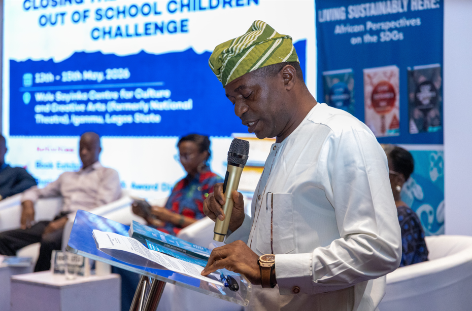 Professor Rasheed Olaniyi, Dean of Arts, University of Ibadan, presented the review of Vol. 1 on behalf of the reviewer, Dr. Olawale Olayide of the Centre for Sustainable Development (CESDEV), U.I